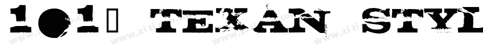 101! Texan Style字体转换